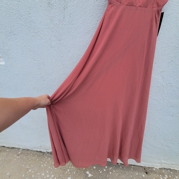 NWT Lulu's criss cross back thin straps maxi dress size M - Picture 3 of 10